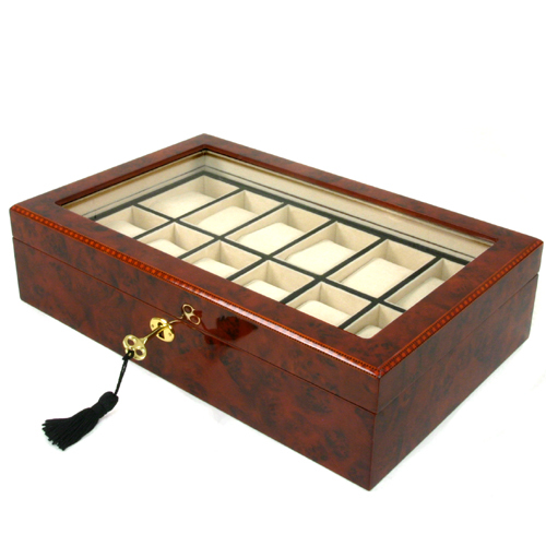 Burl wood Watch Box | Tech Swiss